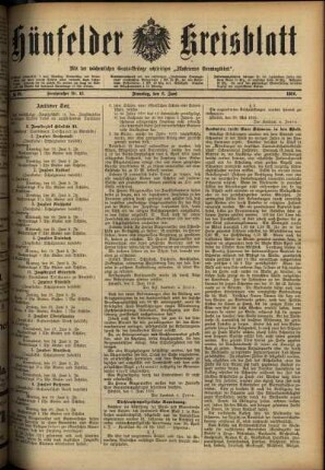 Ausgabe vom Dienstag, den 06. Juni 1916.