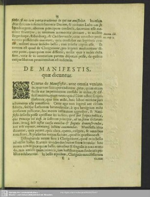 De Manifestis, quae dicuntur