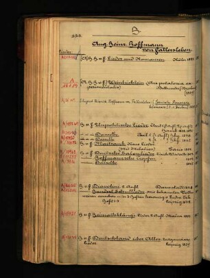 Aug. Heinr. Hoffmann von Fallersleben.