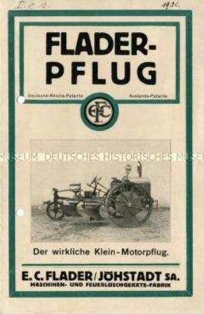 Der wirkliche Klein-Motorpflug.