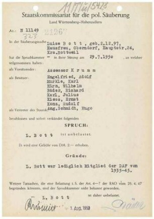 Bott, Luise