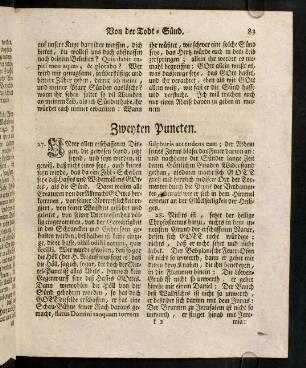 83-88, Zweyten Puncten