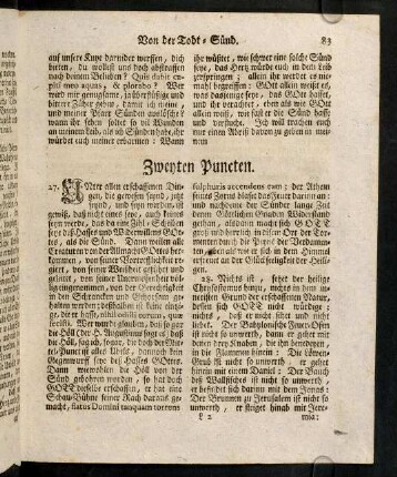 83-88, Zweyten Puncten