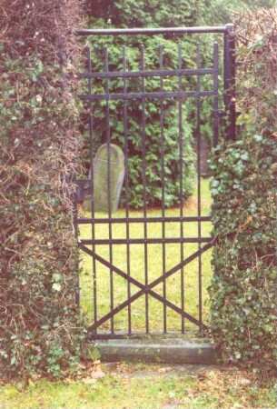 Jüdischer Friedhof, Gartentor. Detmold. Spitzenkamptwete