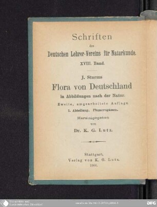 Abt. 1, Phanerogamen Bd. 14: Haufenblütige : 2. Hälfte