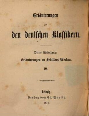 Schillers lyrische Gedichte, 3. Die Gedichte der zweiten Periode