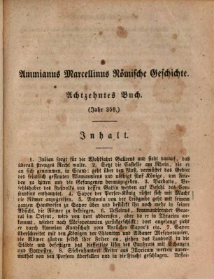 Ammianus Marcellinus Römische Geschichte, 3