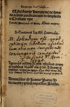 Liber de simplicitate christianae vitae