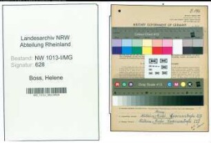 Entnazifizierung Helene Boss , geb. 18.11.1902 ()