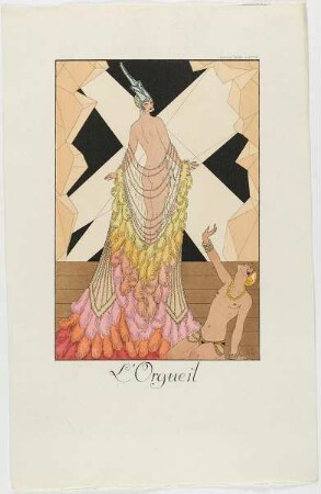 "L'Orgueil", aus dem Mode-Almanach "Falbalas et Fanfreluches 1925"