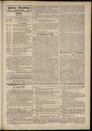 Zweite Ausgabe vom Donnerstag, den 11. Januar 1912.