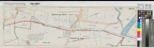 Hamm (Hamm) neue Gemeindegrenze Blatt 3 Lageplan, 3 Expl. 1938 1 : 1250 28 x 95 farb. Druck Stadtvermessungsamt Hamm Regierung Arnsberg Nr. 17766