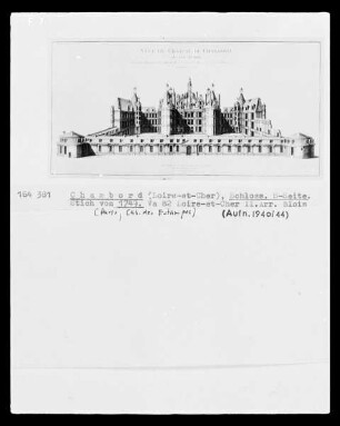 Chambord (Loir-et-Cher), Schloss, Südseite