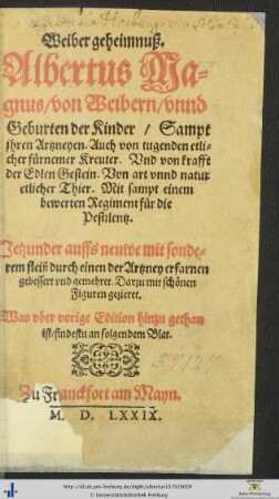Weiber geheimnuß