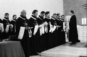 Freiburg: Konviktskirche, Aufnahme der Postulanten in den Ritterorden