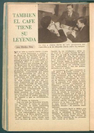 También el cafe tiene su leyenda