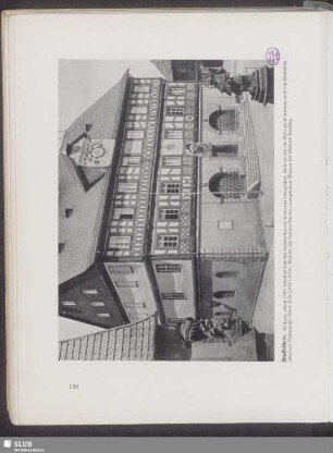 Staffelstein. Rathaus, erbaut 1667, besonders stattlicher Fachwerkbau mit steinernem Untergeschoß