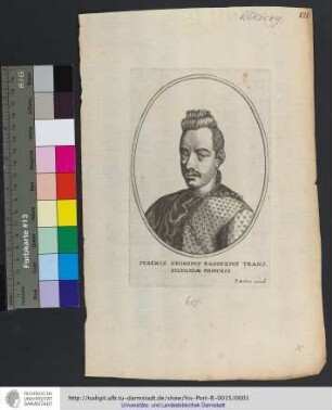 Serenss. Georgivs Ragotzivs Transsilvaniæ Princeps / P. Aubry excud.