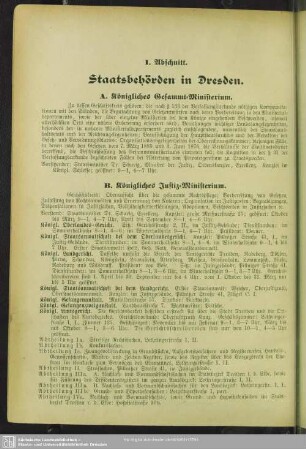 Behördenverzeichnis : Staatsbehörden in Dresden