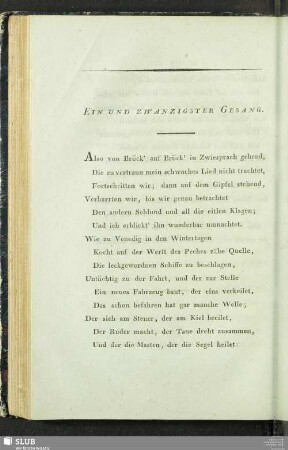 Einundzwanzigster Gesang