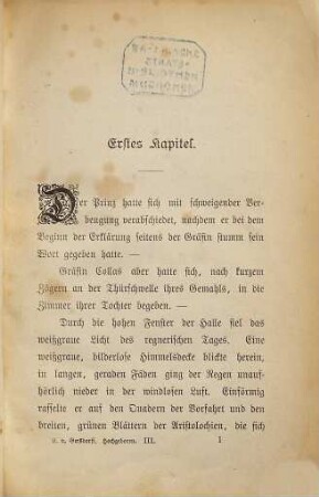 Hochgeboren! : Roman von A[da] von Gersdorff, 3