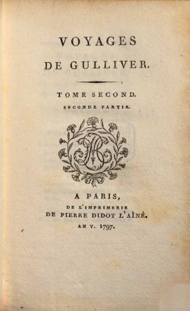 Voyages de Guilliver. 2,2 = 4