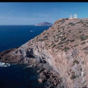 Kap Sunion, Poseidon-Tempel, Poseidon-Tempel, Mitte 5. Jh. v. Chr.