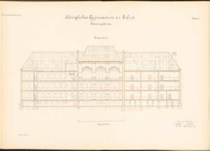 Gymnasium, Erfurt: Längsschnitt 1:100
