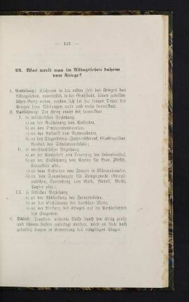 133-139, 23. Was merkt man im Alltagsleben daheim vom Kriege?