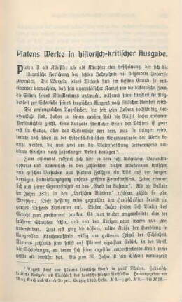 283-289 Platens Werke in historisch-kritischer Ausgabe