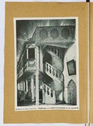 Hauptkirche, Luckau: Innenansicht (aus: Skizzen- und Fotoalbum 28)