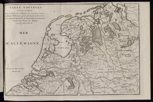Carte Nouvelle Comprenant Outre le Comté de Hollande les Provinces unies,[...]
