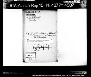 Die Dispensation des Schustergesellen Hinrich Berends Onken in Wittmund von der Wanderpflicht