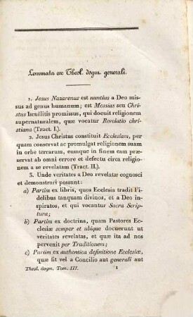 Institutiones theologiae dogmaticae, 3. Theologiae specialis volumen secundum