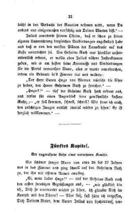 Fünftes Kapitel. Der ungerathene Sohn einer vornehmen Familie