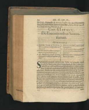 Cap. XI. Et Ult. De Executionibus Sententiarum.