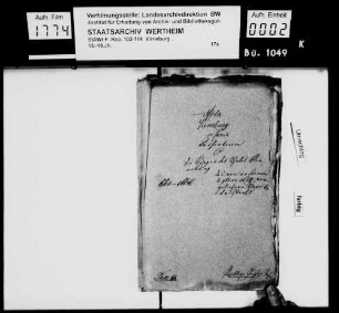Klage des Freiherrn Johann Lothar Waldbott von Bassenheim beim Amt Virneburg über die Einwohner des Dorfes Virneburg wegen Nichterfüllung einer Schuldverschreibung.
