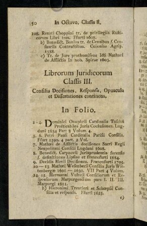 50-57, Librorum Juridicorum Classis III.