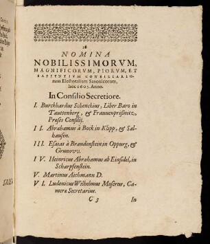 Nomina Nobilissimorum