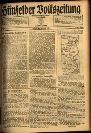 Ausgabe vom Freitag, den 23. Juli 1920.