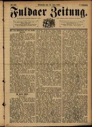 Ausgabe vom Mittwoch, den 16. Juli 1890.