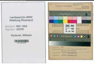 Entnazifizierung Wilhelm Kuckuck , geb. 14.07.1910 (Schlosser)
