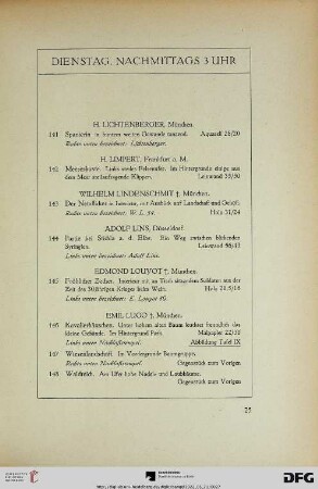 Dienstag, Nachmittags 3 Uhr (Nr. 141-303)