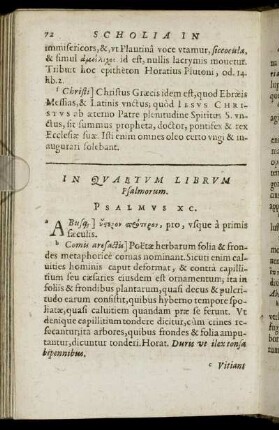 In Quartum Librum Psalmorum