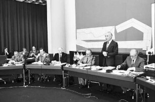 Lörrach: Neues Rathaus; Regio Conférence Tripartite; Konferenzvorsitz