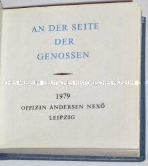 Miniaturbuch erschienen anlässlich der Verleihung der Roten Ehrenbanner der SED im "FDJ-Aufgebot DDR 30"