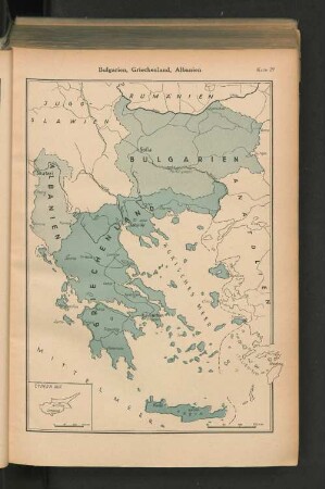 Karte 29. Bulgarien, Griechenland, Albanien