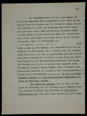Physikalische Voraussetzungen