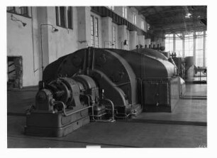 Industrie-Kraftwerk. Maschine 7, Generatorseite : Lauta (Niederlausitz). Industrie-Kraftwerk. Maschine 7, Generatorseite
