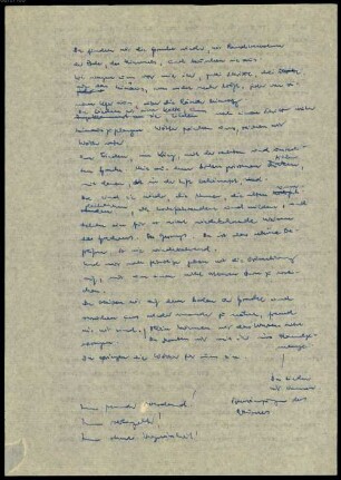 Heinz Piontek (1925-2003) Nachlass: Riederauer Gedicht - BSB Ana 465 A.1.78